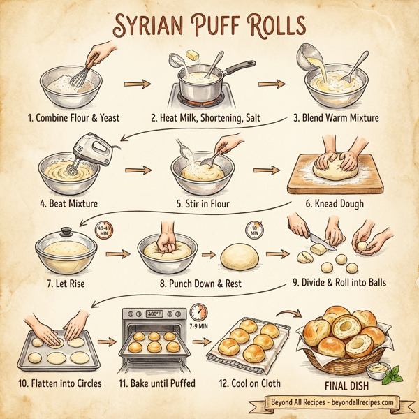 Syrian Puff Rolls instructions