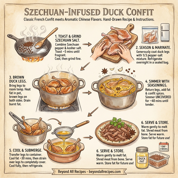 Szechuan-Infused Duck Confit instructions