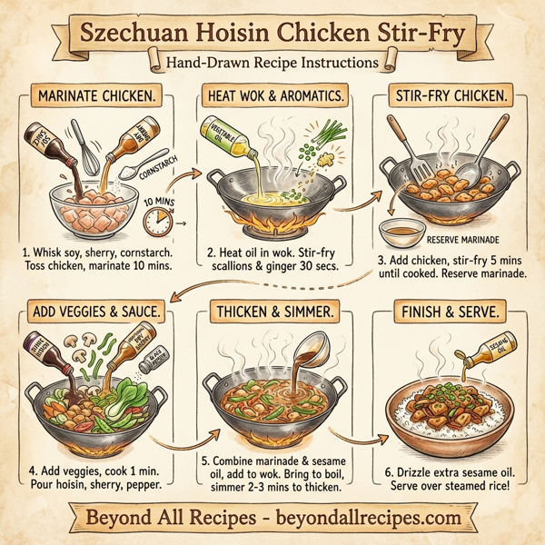 Szechuan Hoisin Chicken Stir-Fry instructions