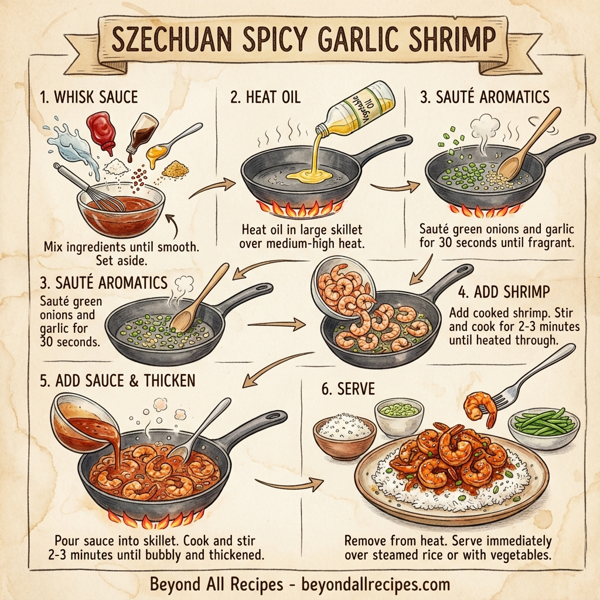 Szechuan Spicy Garlic Shrimp instructions