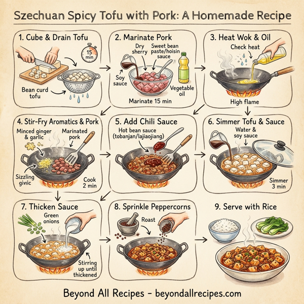 Szechuan Spicy Tofu with Pork instructions