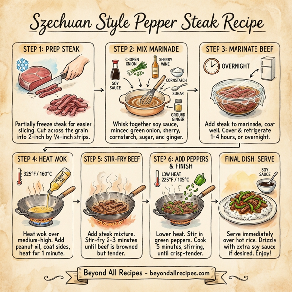 Szechuan Style Pepper Steak instructions