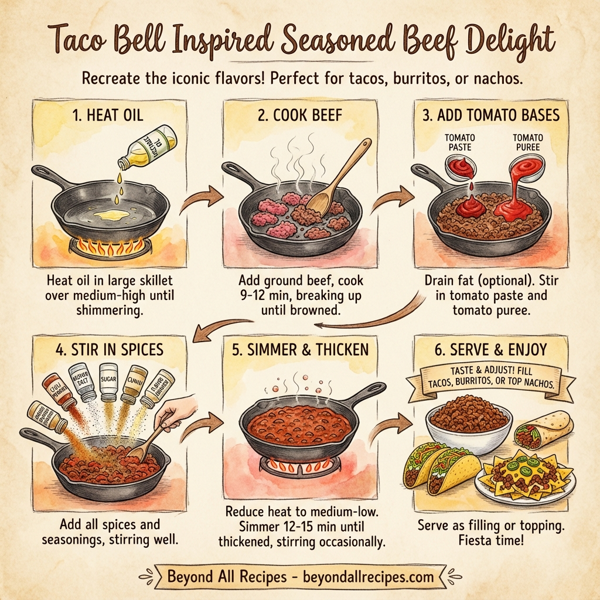Taco Bell Inspired Seasoned Beef Delight instructions