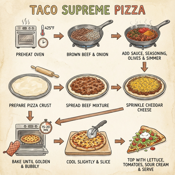 Taco Supreme Pizza instructions