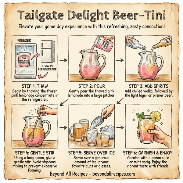 Tailgate Delight Beer-Tini instructions