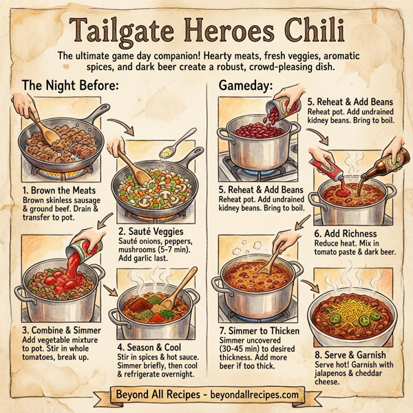 Tailgate Heroes Chili instructions