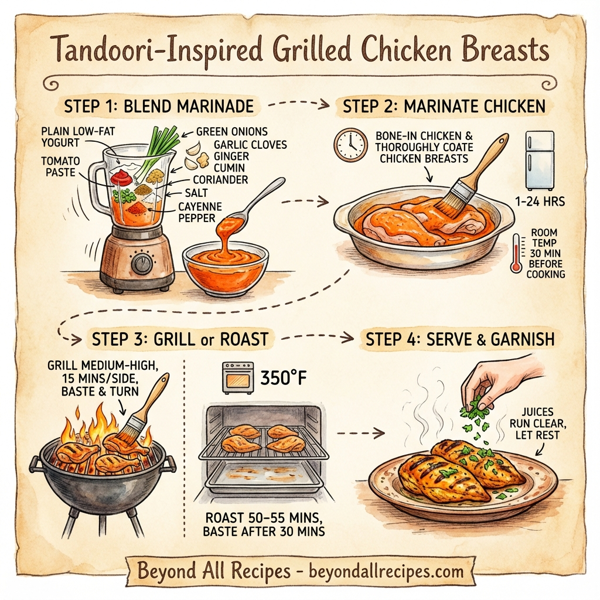 Tandoori-Inspired Grilled Chicken Breasts instructions