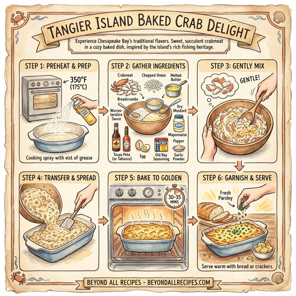 Tangier Island Baked Crab Delight instructions