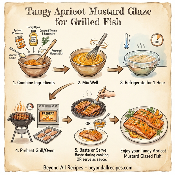 Tangy Apricot Mustard Glaze for Grilled Fish instructions