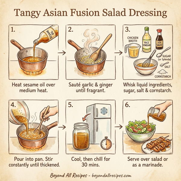 Tangy Asian Fusion Salad Dressing instructions