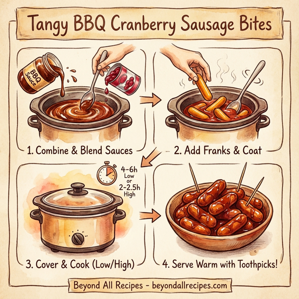 Tangy BBQ Cranberry Sausage Bites instructions