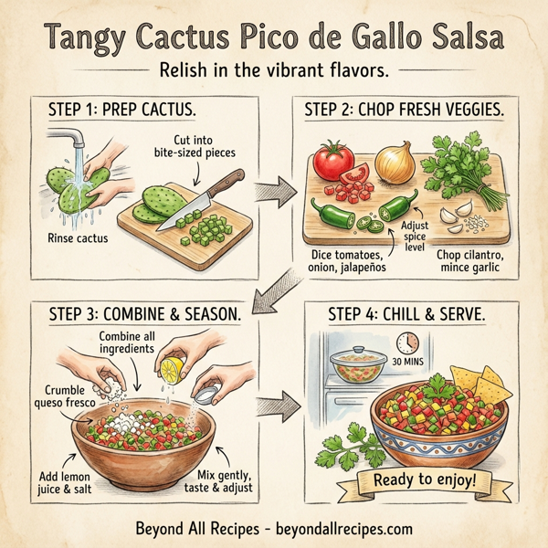 Tangy Cactus Pico de Gallo Salsa instructions