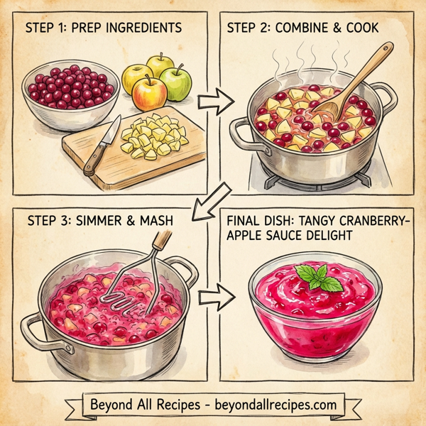 Tangy Cranberry-Apple Sauce Delight instructions