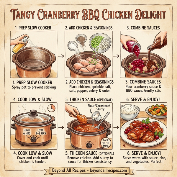 Tangy Cranberry BBQ Chicken Delight instructions