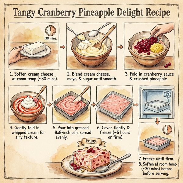 Tangy Cranberry Pineapple Delight instructions