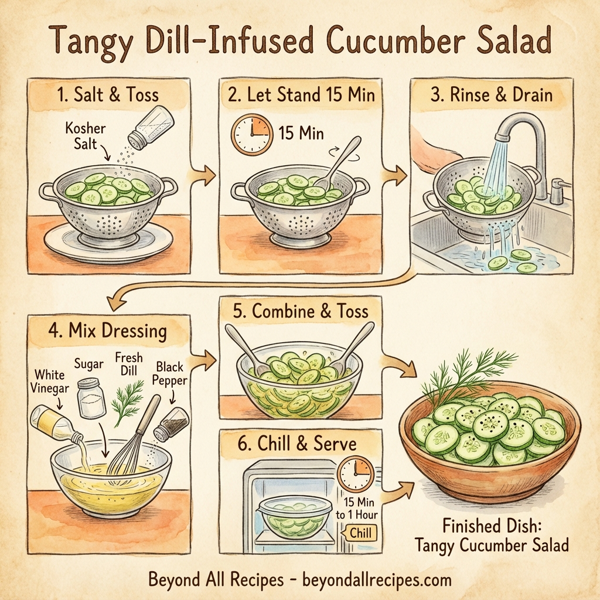 Tangy Dill-Infused Cucumber Salad instructions