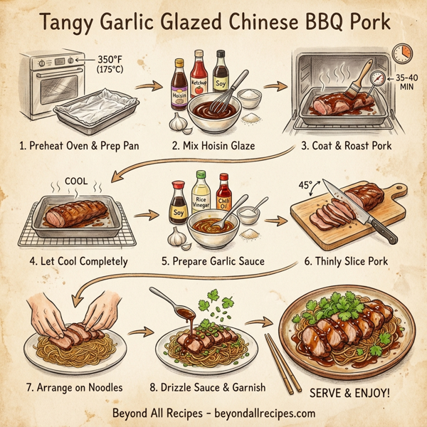 Tangy Garlic Glazed Chinese BBQ Pork instructions