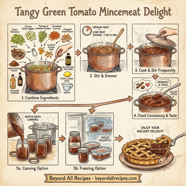 Tangy Green Tomato Mincemeat Delight instructions