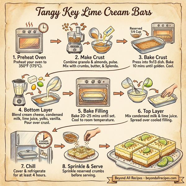 Tangy Key Lime Cream Bars instructions