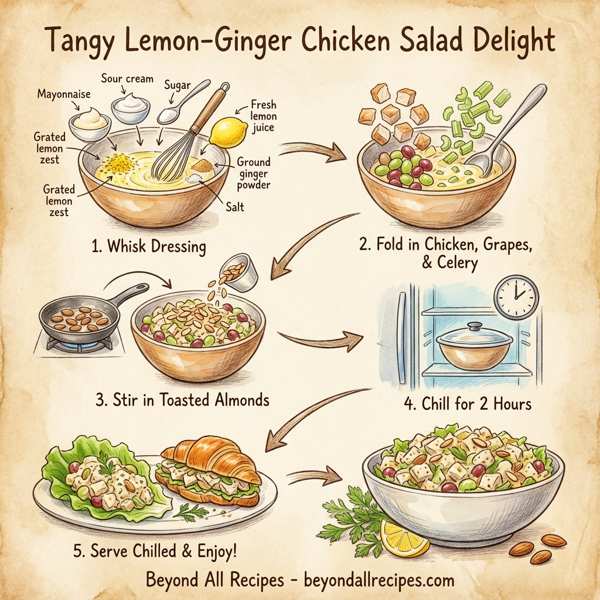 Tangy Lemon-Ginger Chicken Salad Delight instructions