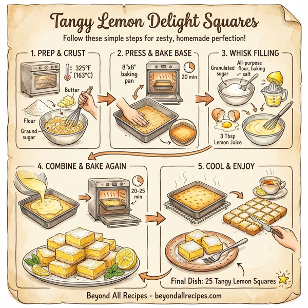 Tangy Lemon Delight Squares instructions