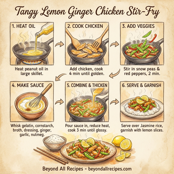 Tangy Lemon Ginger Chicken Stir-Fry instructions