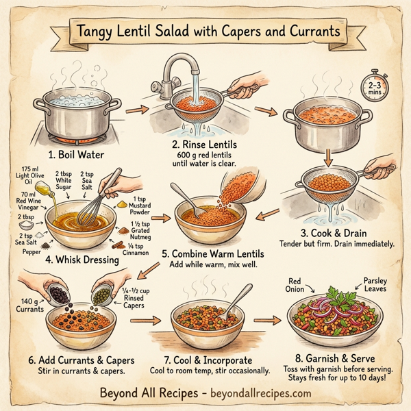 Tangy Lentil Salad with Capers and Currants instructions