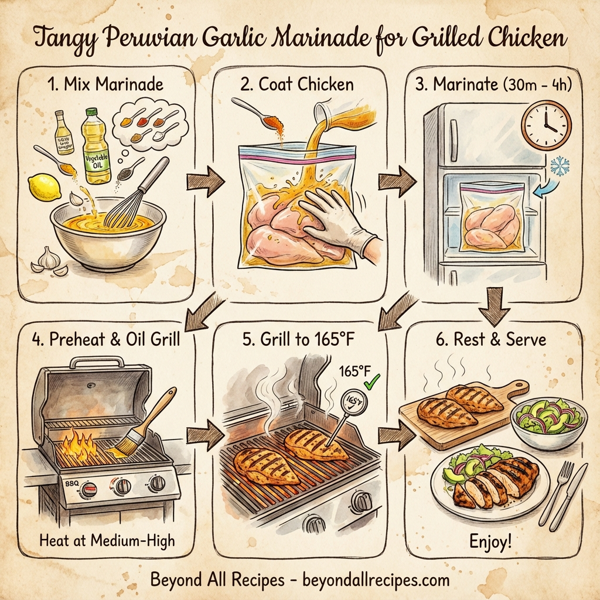 Tangy Peruvian Garlic Marinade for Grilled Chicken instructions