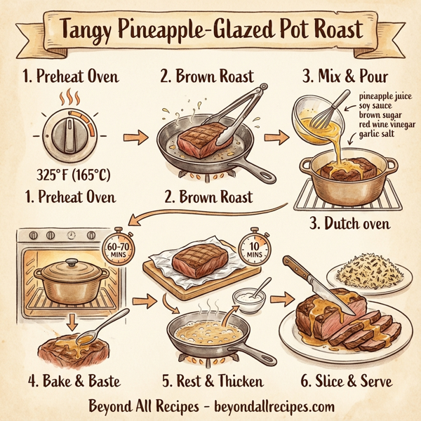 Tangy Pineapple-Glazed Pot Roast instructions