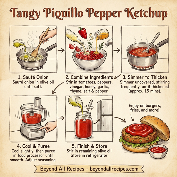 Tangy Piquillo Pepper Ketchup instructions