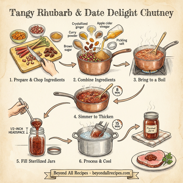 Tangy Rhubarb & Date Delight Chutney instructions