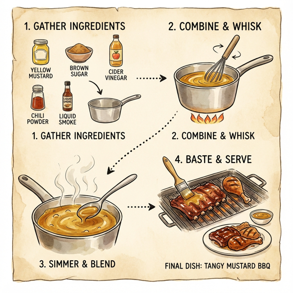 Tangy South Carolina Mustard Barbecue Sauce instructions
