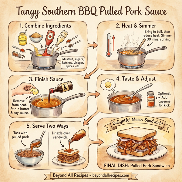 Tangy Southern BBQ Pulled Pork Sauce instructions