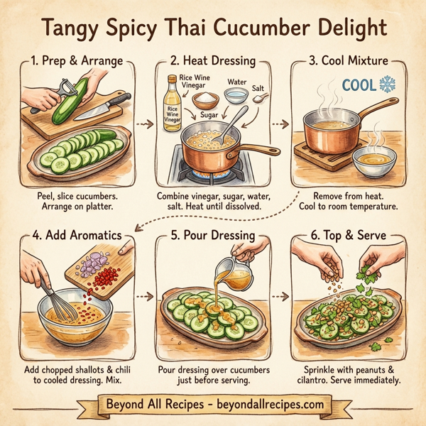 Tangy Spicy Thai Cucumber Delight instructions