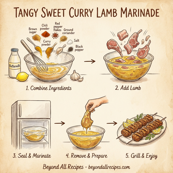 Tangy Sweet Curry Lamb Marinade instructions