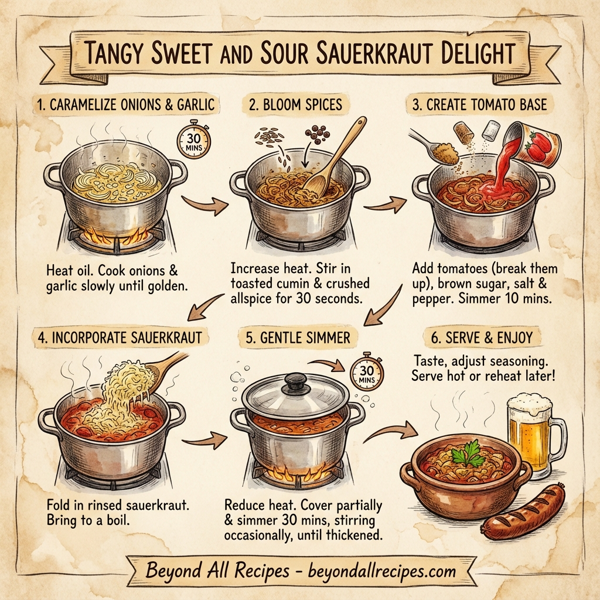Tangy Sweet and Sour Sauerkraut Delight instructions