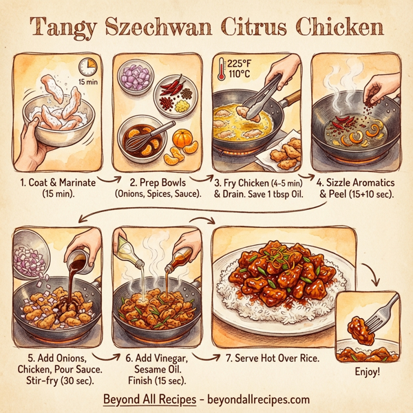 Tangy Szechwan Citrus Chicken instructions