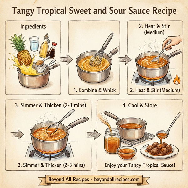 Tangy Tropical Sweet and Sour Sauce instructions