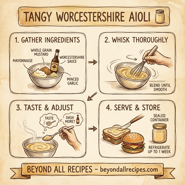 Tangy Worcestershire Aioli instructions