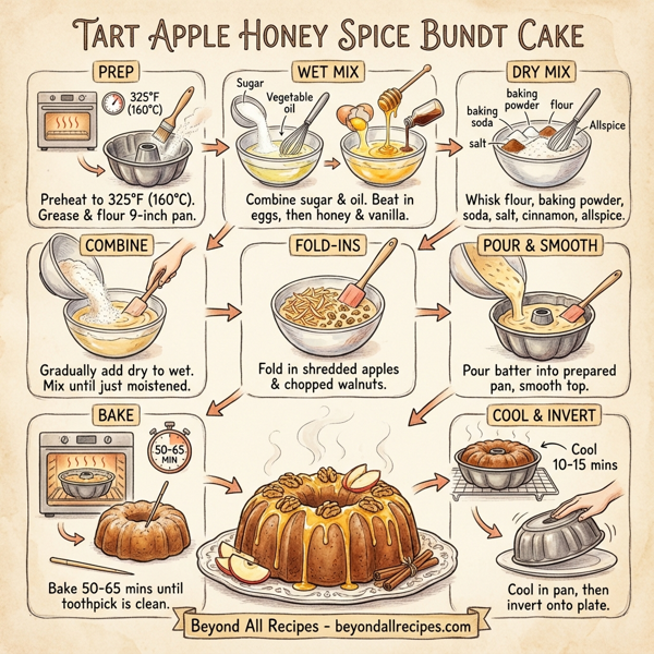 Tart Apple Honey Spice Bundt Cake instructions