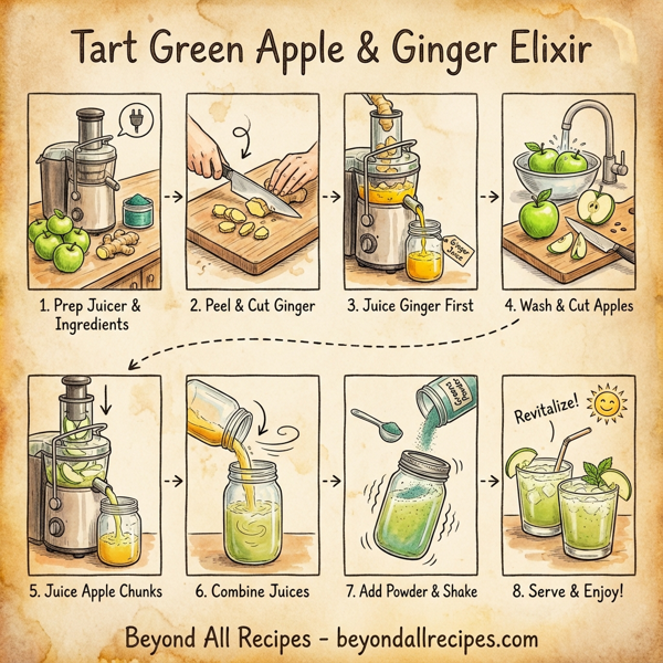 Tart Green Apple & Ginger Elixir instructions