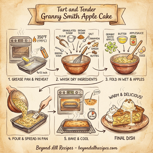 Tart and Tender Granny Smith Apple Cake instructions