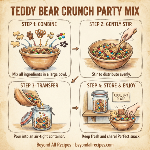 Teddy Bear Crunch Party Mix instructions