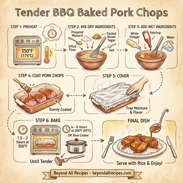Tender BBQ Baked Pork Chops instructions