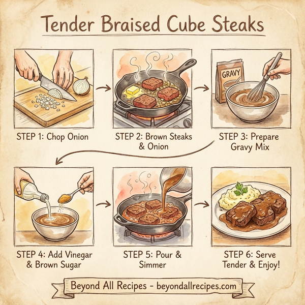 Tender Braised Cube Steaks instructions