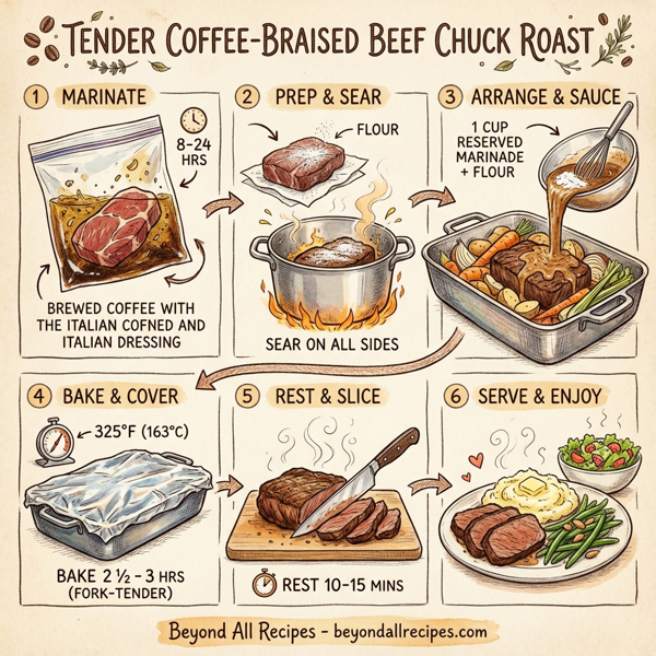 Tender Coffee-Braised Beef Chuck Roast instructions