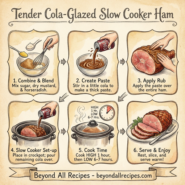 Tender Cola-Glazed Slow Cooker Ham instructions