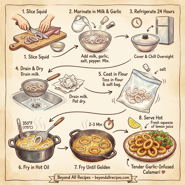 Tender Garlic-Infused Calamari instructions