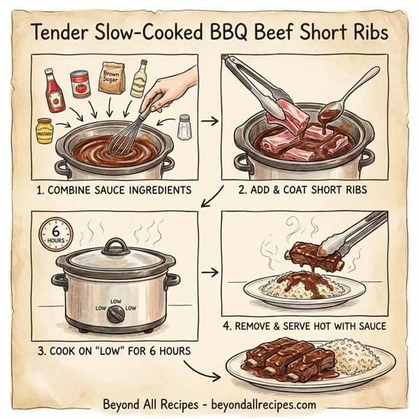 Tender Slow-Cooked BBQ Beef Short Ribs instructions
