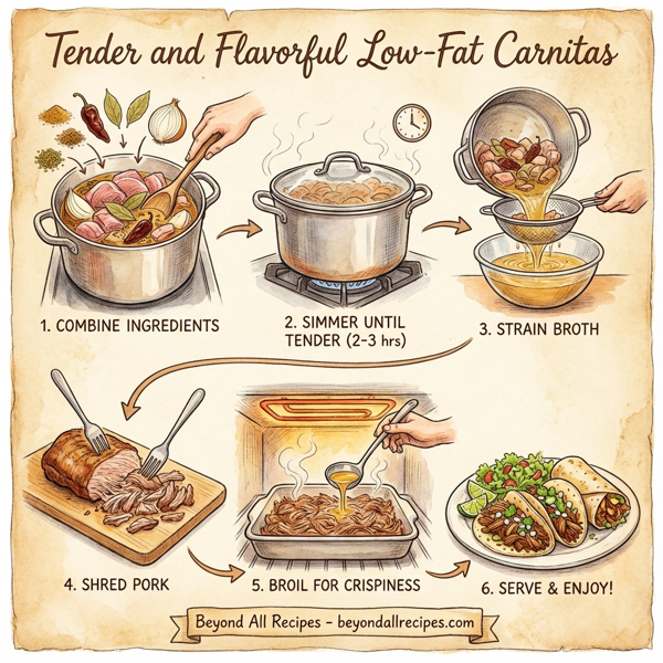 Tender and Flavorful Low-Fat Carnitas instructions